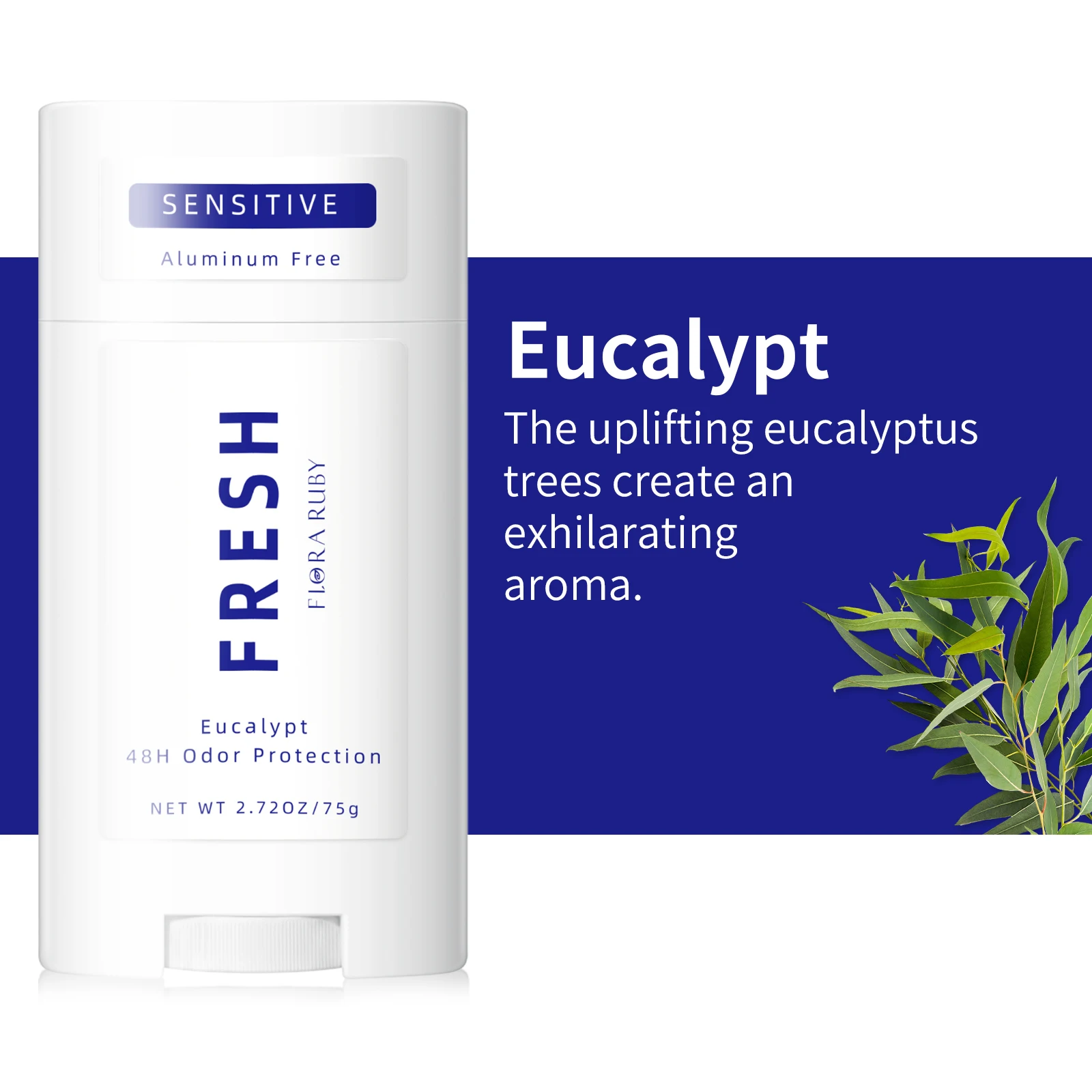 

Whole Body Odur Remove Deodorant，Unisex Eucalypt Fragrance，48-Hours Body Keep Drying Fresh，for Sensitive Skin，All-Day Protection
