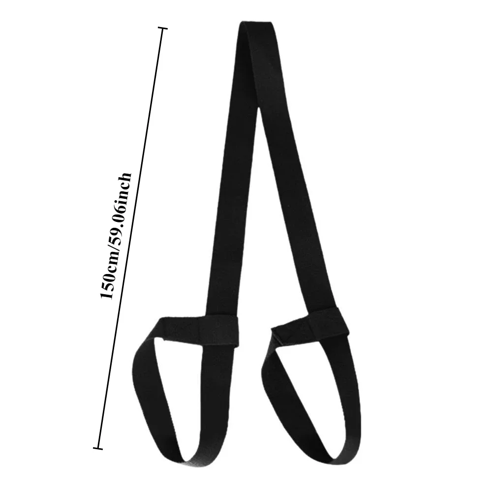 Adjustable Yoga Mat Strap Sling - 2-in-1 Carrier & Stretch Belt for Pilates, Fitness, Universal Fit All Mat Sizes Gymnastics