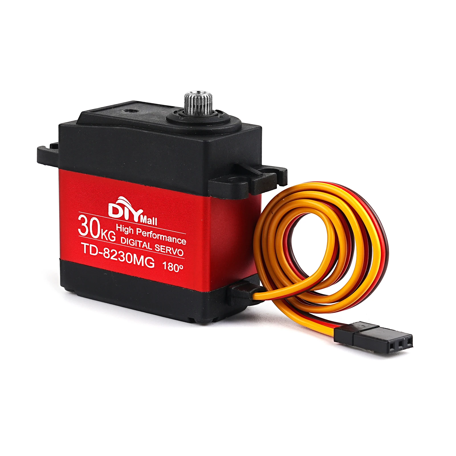 TD-8230MG 30kg grande torque digital servo escova de carbono motor engrenagem de metal 180/270/360 graus 4.8-8.4v para aeronaves de carro robô