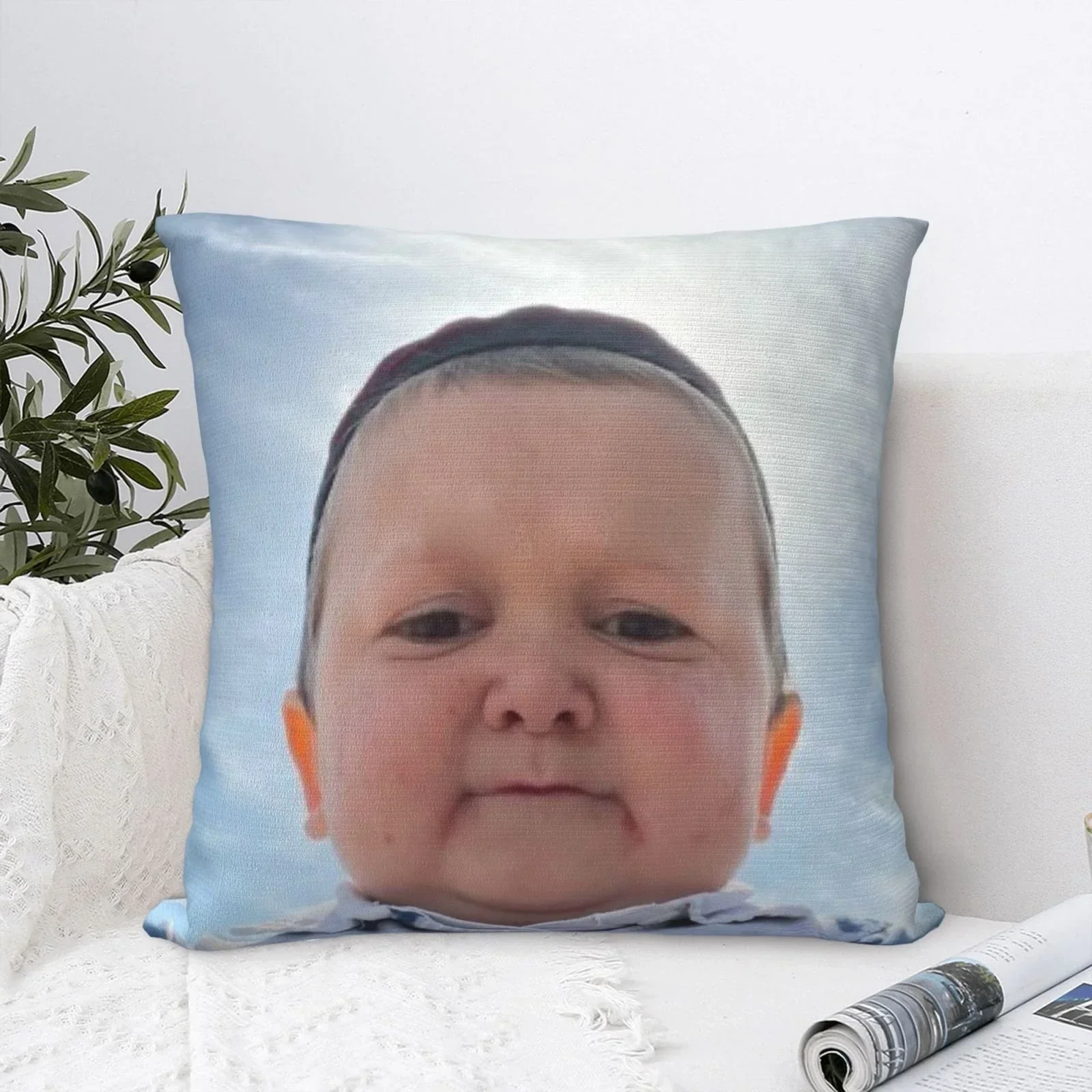 Funda de almohada cuadrada divertida Hasbulla Magomedov, funda de cojín, funda de almohada decorativa, 45x45cm