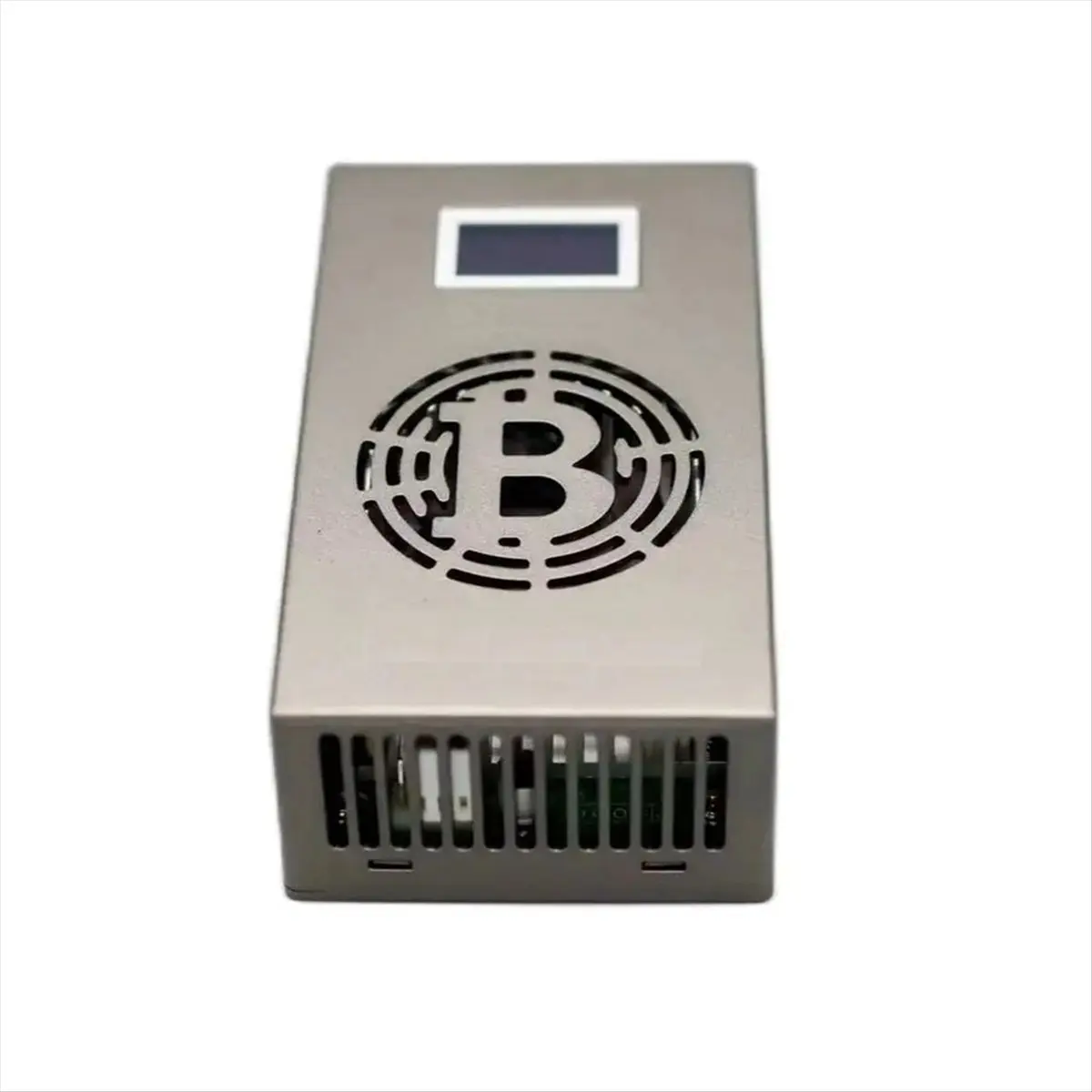 AA80 Bitcoin 500G/S BM1366 Asic Chip Mini Silent Cryptocurrency Mining Machine with Power Supply EU Plug