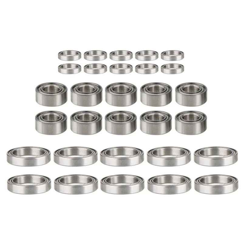 

30Pcs Metal Steel Ball Bearing Set For ZD Racing DBX-10 DBX10 10421-S 9102 1/10 RC Car Spare Parts Accessories