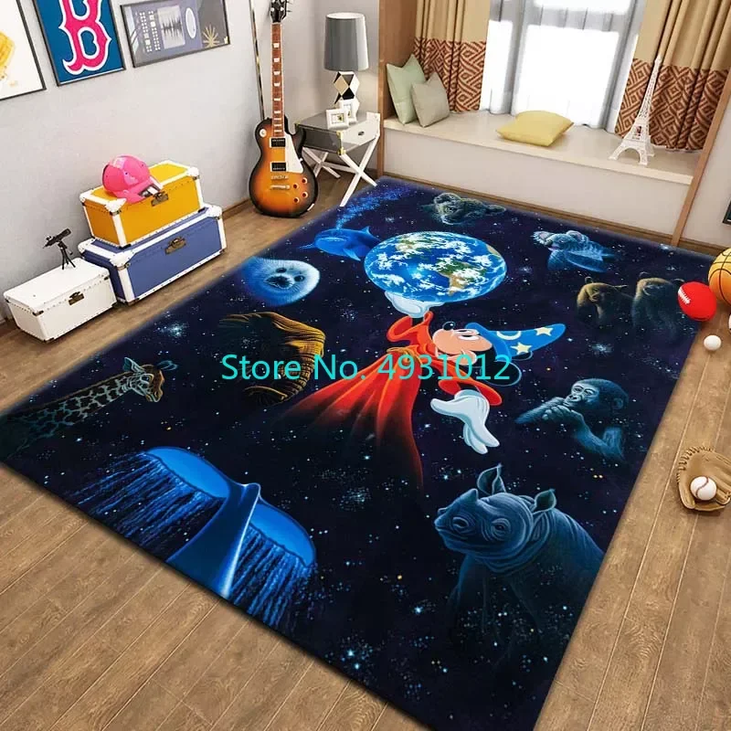 Mickey Minnie Carpet children's playroom Rug Carpet Living Room Bedroom Bedside Comfortable Children Kids Anti Slip Floor Mat