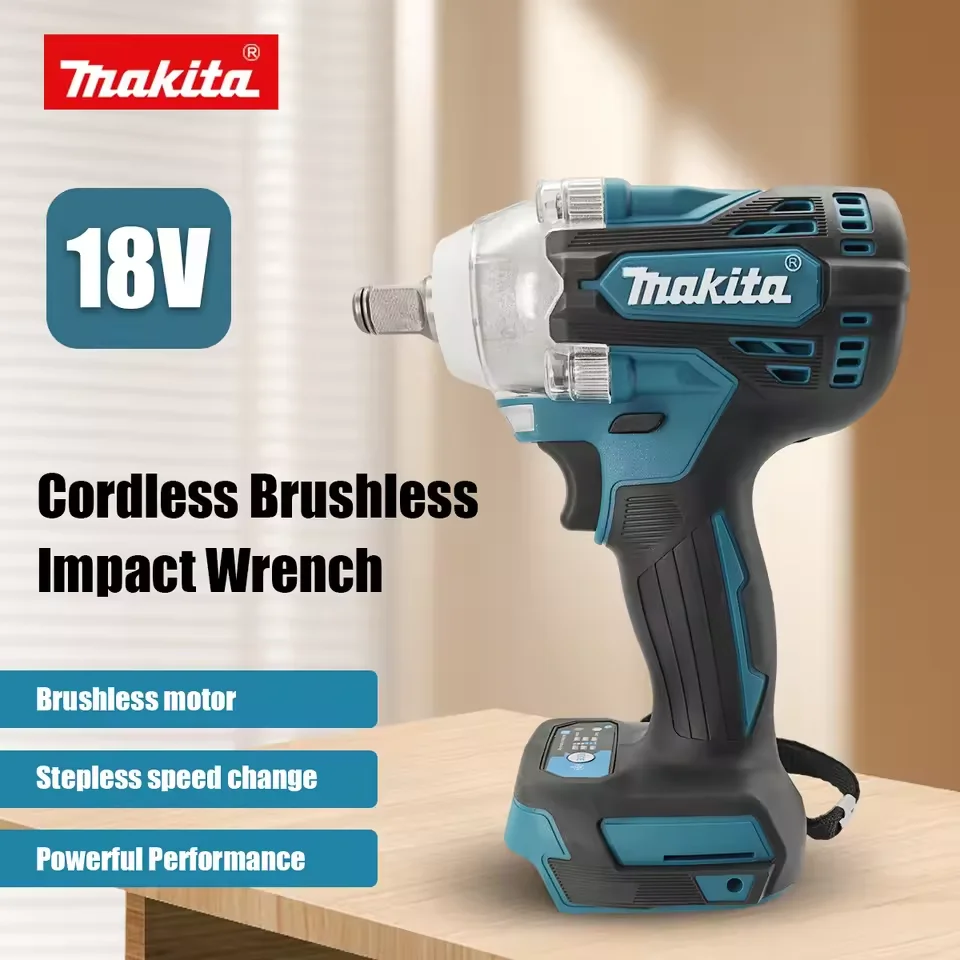 

Makita DTW300 Li-ion LXT Brushless Cordless Impact Wrench High Torque Auto Repair Tool Set Power Wind Cannon For Tire Removal