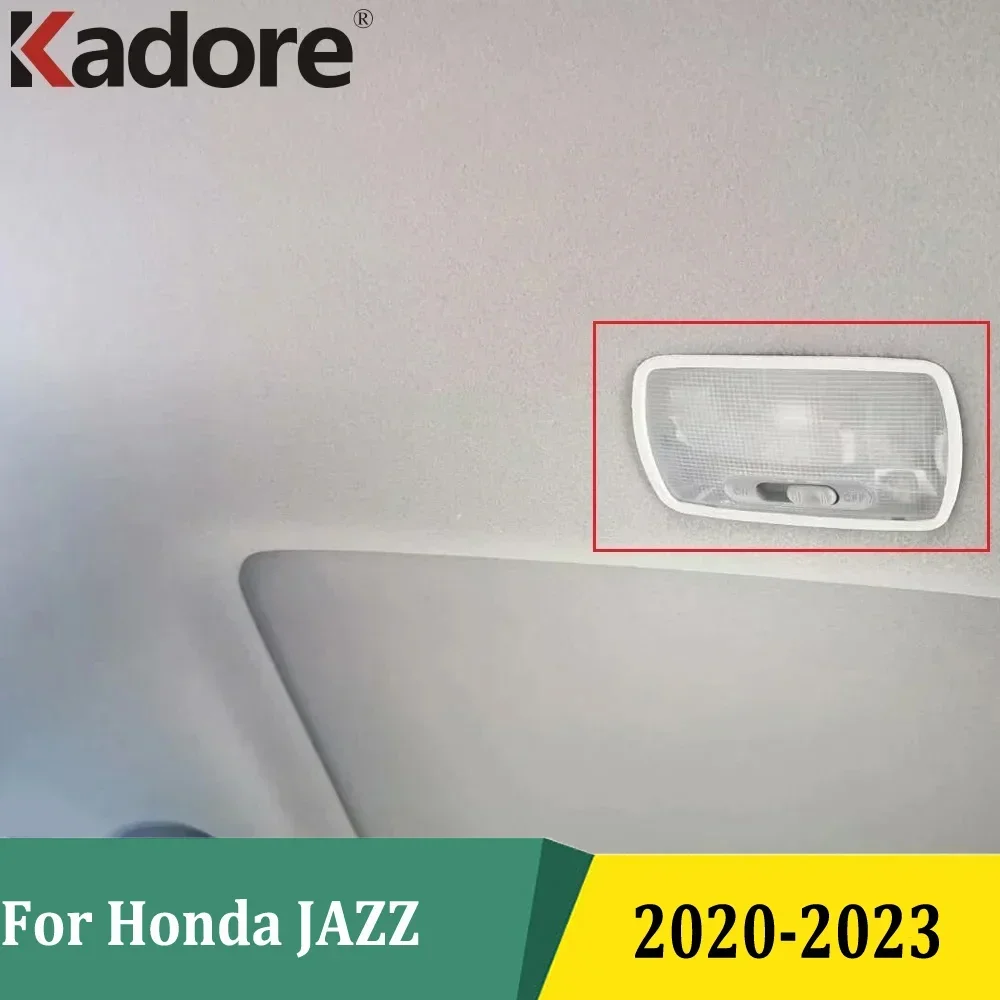 

Для Honda JAZZ 2020 2021 2022 2023, задняя лампа для чтения, накладка, полоски, украшение на крыше, лампа, аксессуары для интерьера, белый цвет