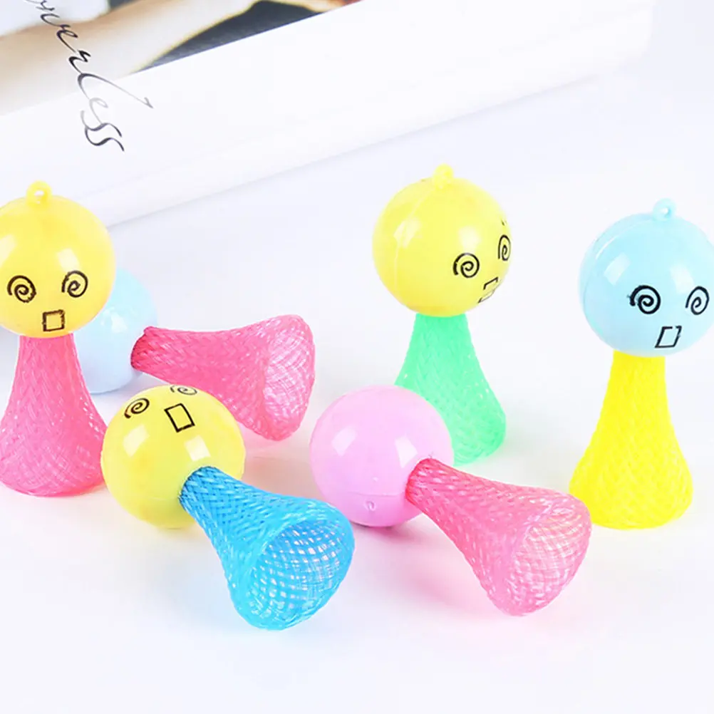 

24Pcs Spring Bounce Funny Mini Characters Creative Kids Plastic Plaything Desktop Decor Entertainment Bouncing Toys