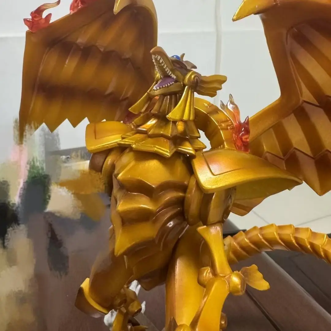 Yu-Gi-Oh! Figurka Anime Egipski Bóg Skrzydlatego Smoka Ra Ozdoba na Biurko Figurka Akcji z PVC Kolekcja Model Prezent