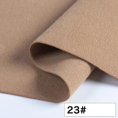 Thick Brushed Imitation Cashmere Wool Fabric Woolen Fabric for Coat,Jacket,Skirts,Pants Cloth, Black White Red Blue by the meter