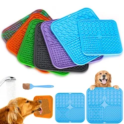 Pet Lick Silicone Mat Dogs Pet Slow Food Plate for Dog Bathing Distraction Silicone Dog Sucker Food Training Dog Feeder Supplies