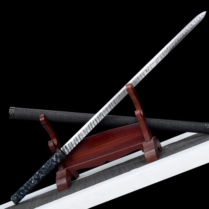 Home Decor,Chinese Tang Sword,Manganese Steel,Full Tang Blade,Wooden With PU Saya,Wushu Kungfu Practice Use Swords,Handmade Prop