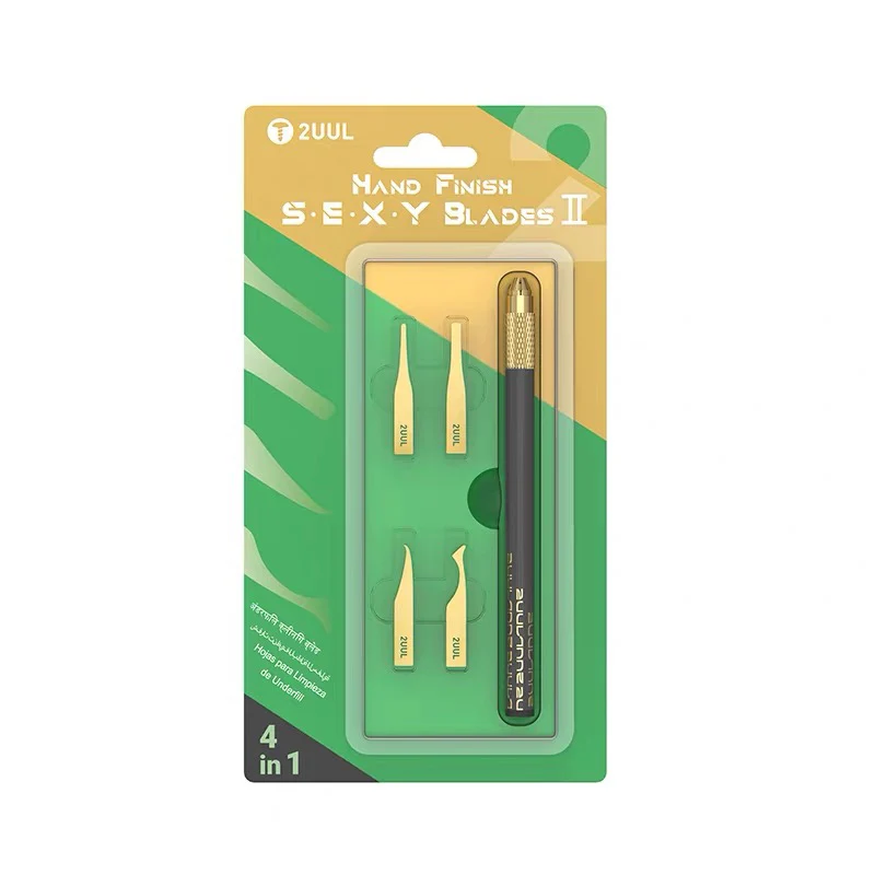 Pure manual polishing and glue removal four in one blade IC chip glue removal blade mobile phone repair edge glue knife