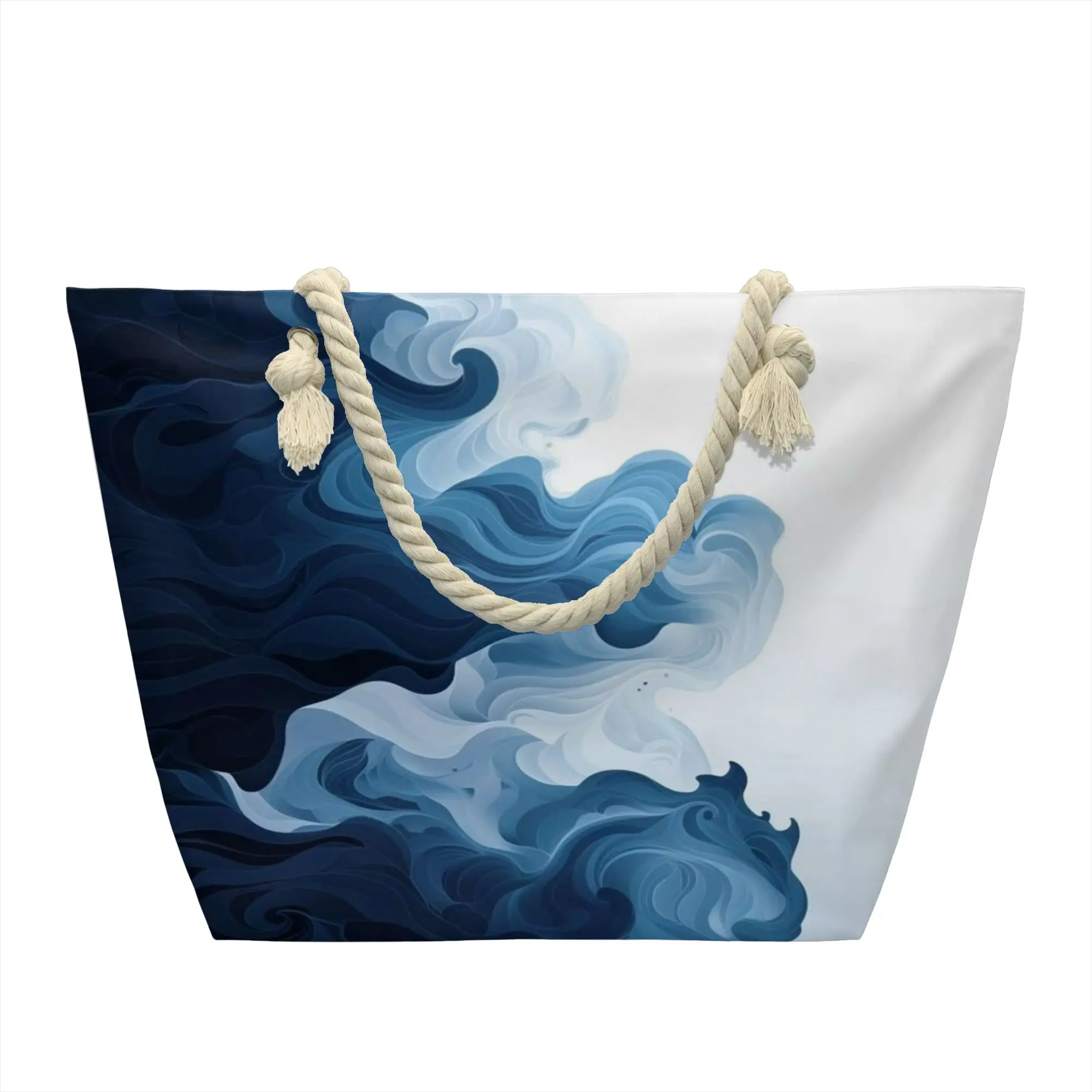 Tie Dye Grocery Shopping Bags Custom Print Canvas Shopper Shoulder Tote Bags Large Capacity Portable  Handbag