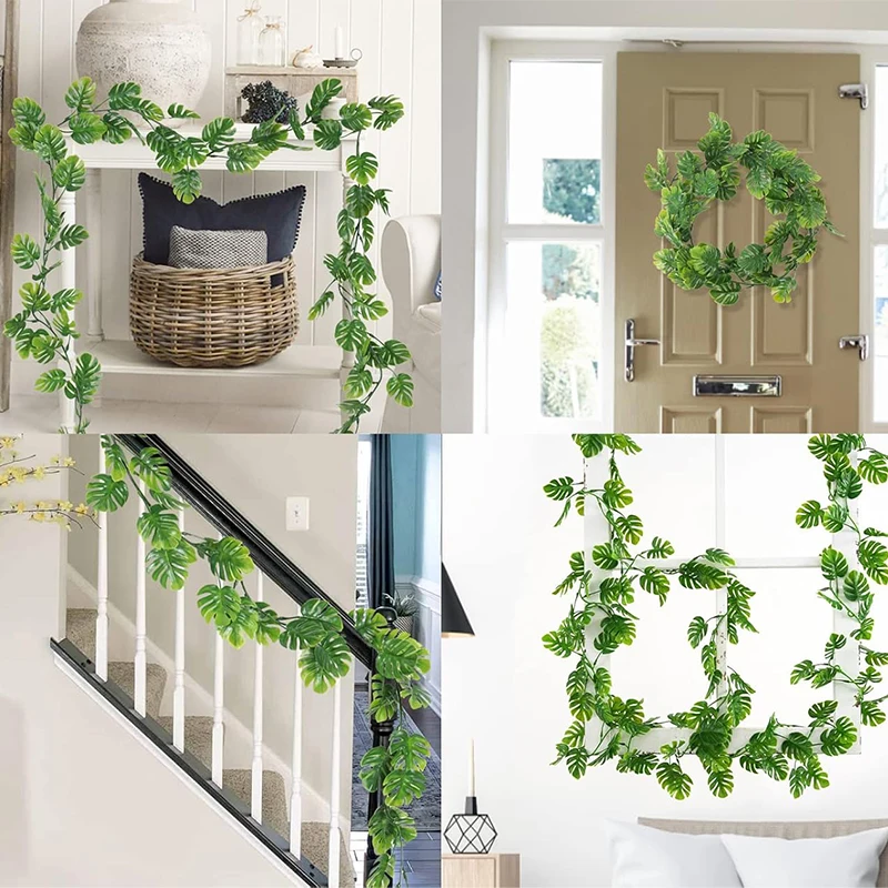 Plantas artificiales colgantes Monstera y Tortuga para jardín - imagen 5