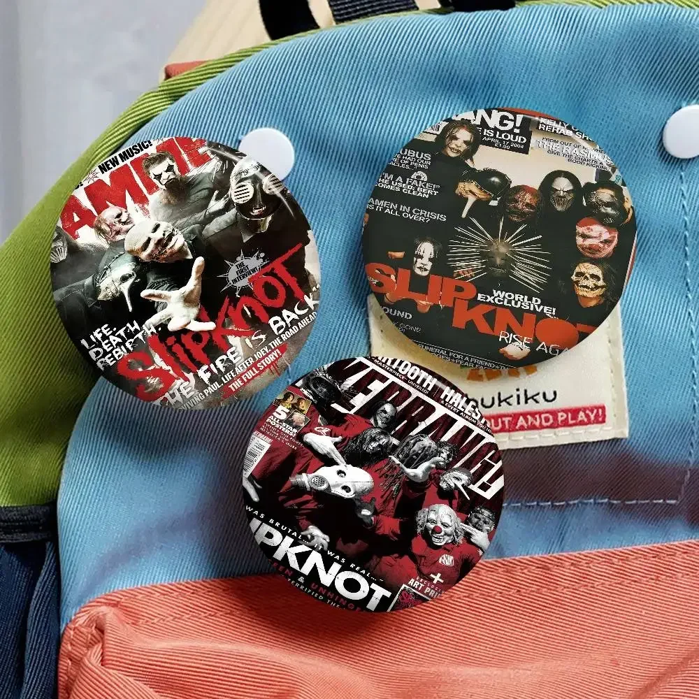 Heavy Metal Rock Band S-Slipknot 58mm Tiere Lustige Broschen Abzeichen Rucksack Kleidung Geschenk Zubehör