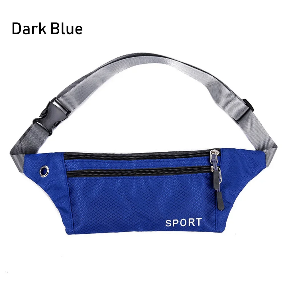 1pc Professional Running Zip Bag Waterproof Sports Chest Shoulder Bags Belt Bum Pouch Unisex Waistbag Hiking Outdoor Accessories