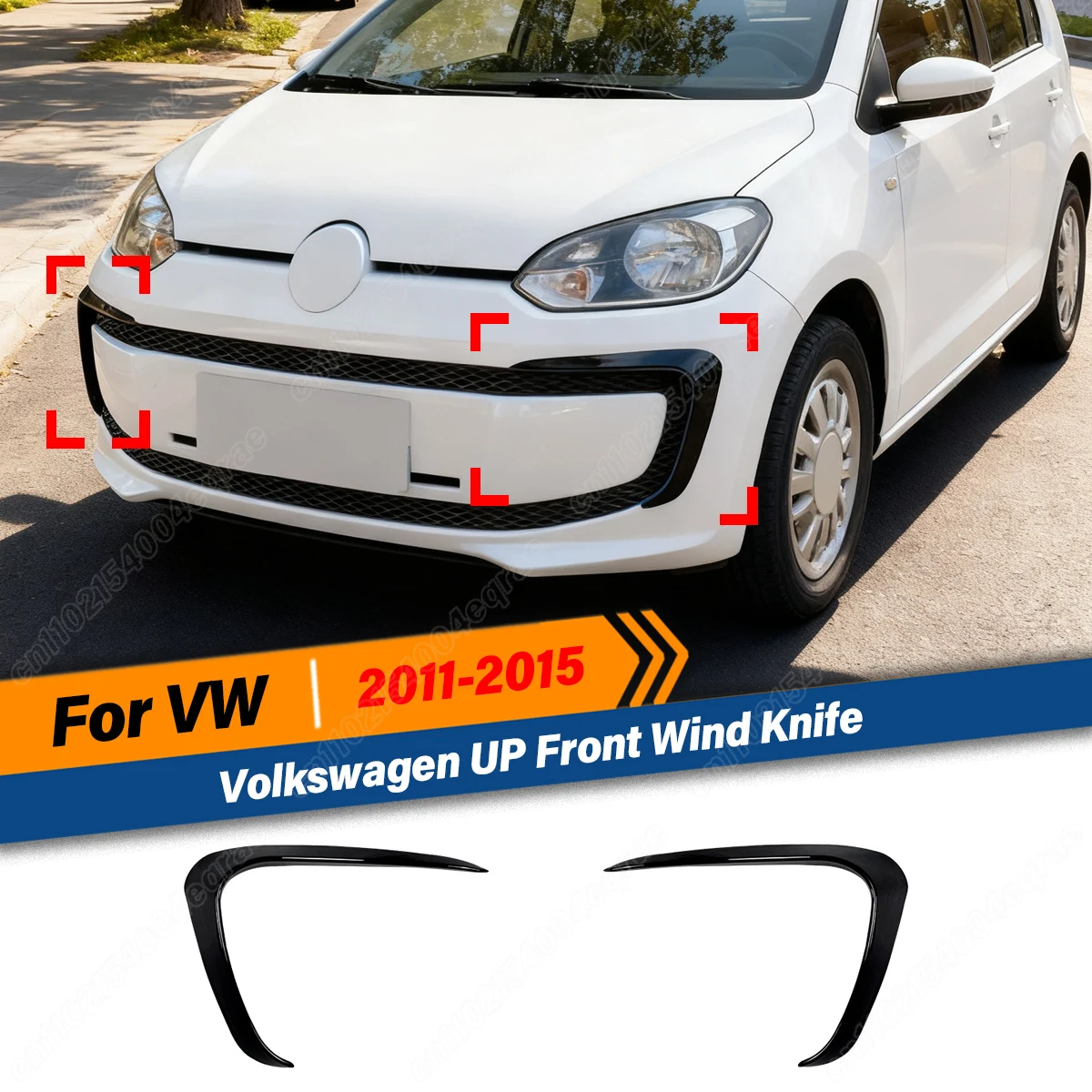 

Для Volkswagen UP 2011 2012 2013 2014 2015 передний бампер, спойлер, передний ветровой нож, разделитель подбородка, диффузор, лезвие, наклейка, отделка