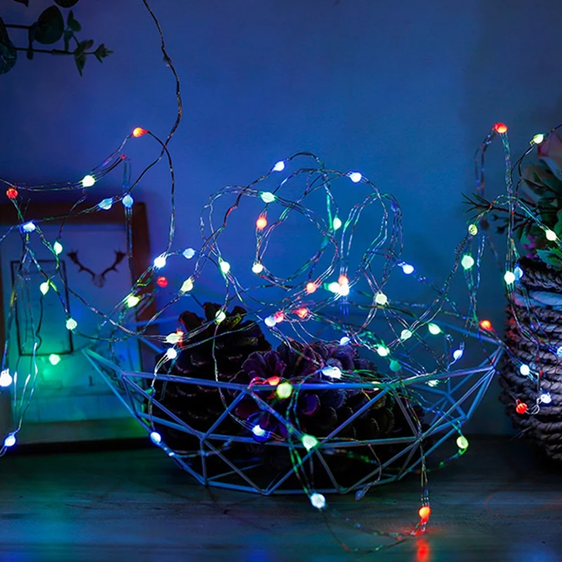 NEW-Alternating Light Chains 200 Leds Copper Wire RGB Decorative Lamp Remote Control Timing Waterproof Flashing Lights 20 M