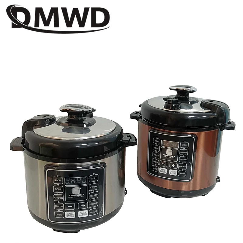 Electric Pressure Cooker 5L/6L Multi-functional Rice Cookers Porridge Soup Stew Cooking Machine Pot Food Steamer Meals Heater EU