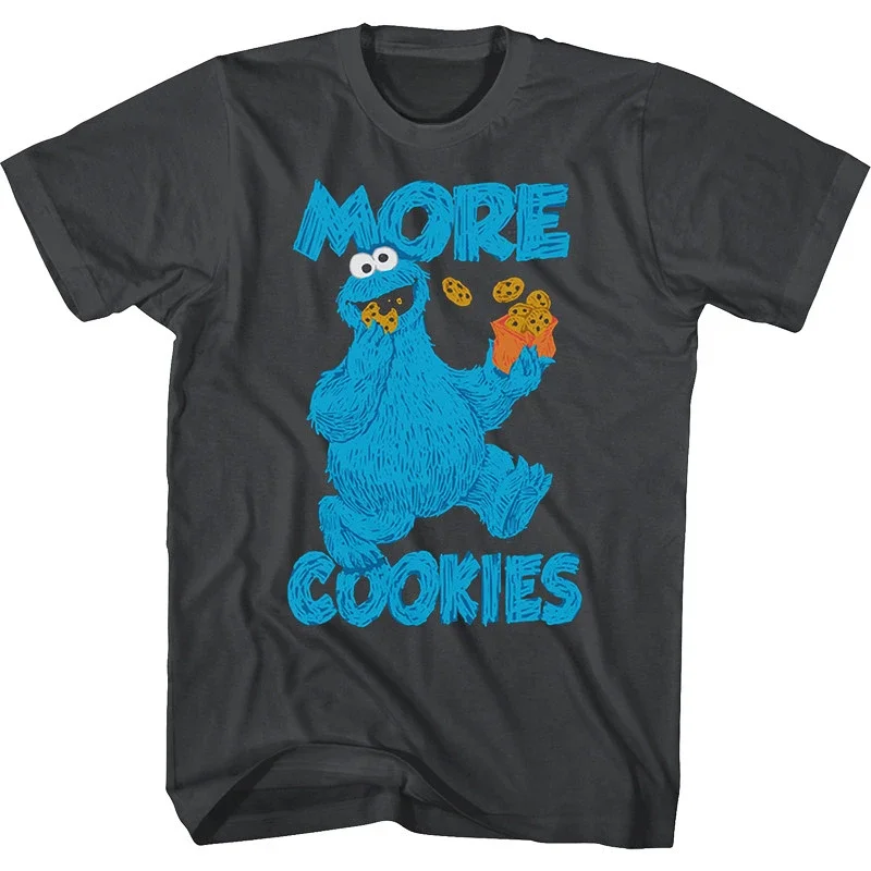 1969 Sesame Street American Classic Cartoon Retro Men and Women Style Loose and Trendy Cotton Short-sleeved T-shirts