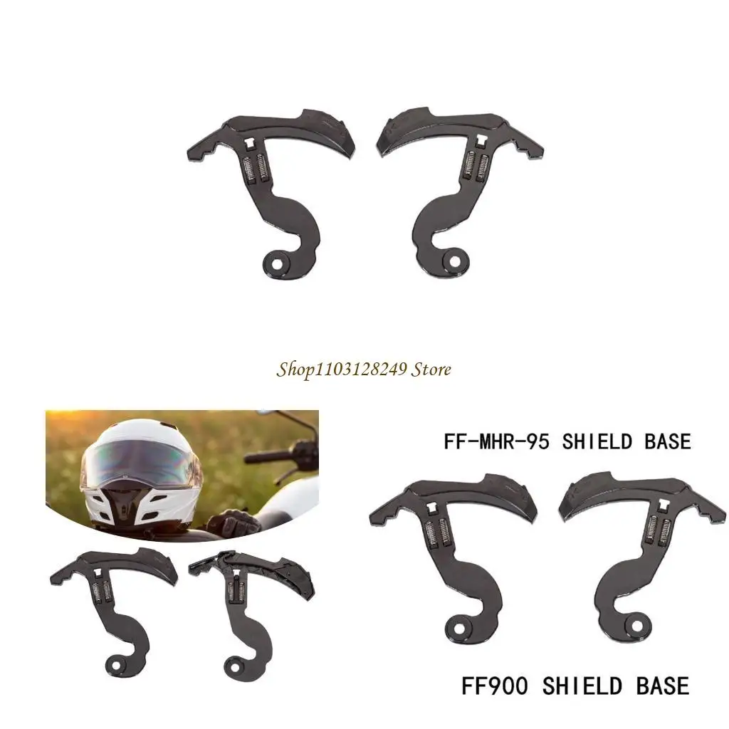 

N5KD 1 Pair Visors Base for FF399 Motorcycle Helmets Visors Base Easy Installation