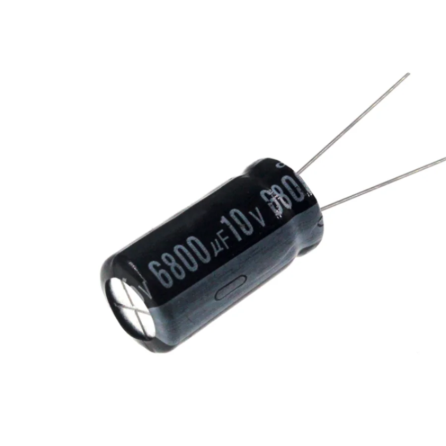 Capacitor eletrolítico de alumínio, radial, 6800uF, 10V, 6800MFD, 10WV, 13x25mm, 10pcs