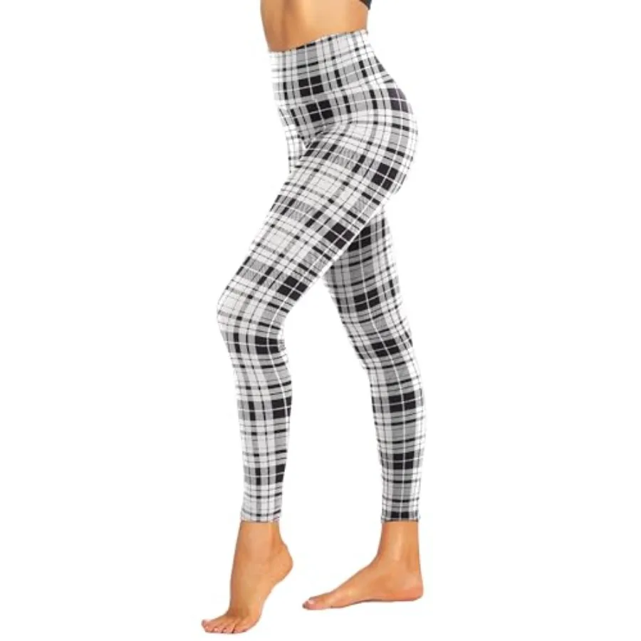 

ZOOSIXX High Waisted Leggings for Women - Tummy Control Soft Opaque Printed Pants with Camo, Leopard for Workout Skating