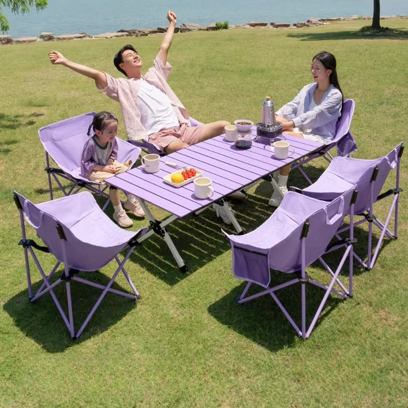 

Adjustable Backpacking Camping Table Dining Portable Camping Table Folding Lightweight Tavolo Pieghevole Camping Accessories