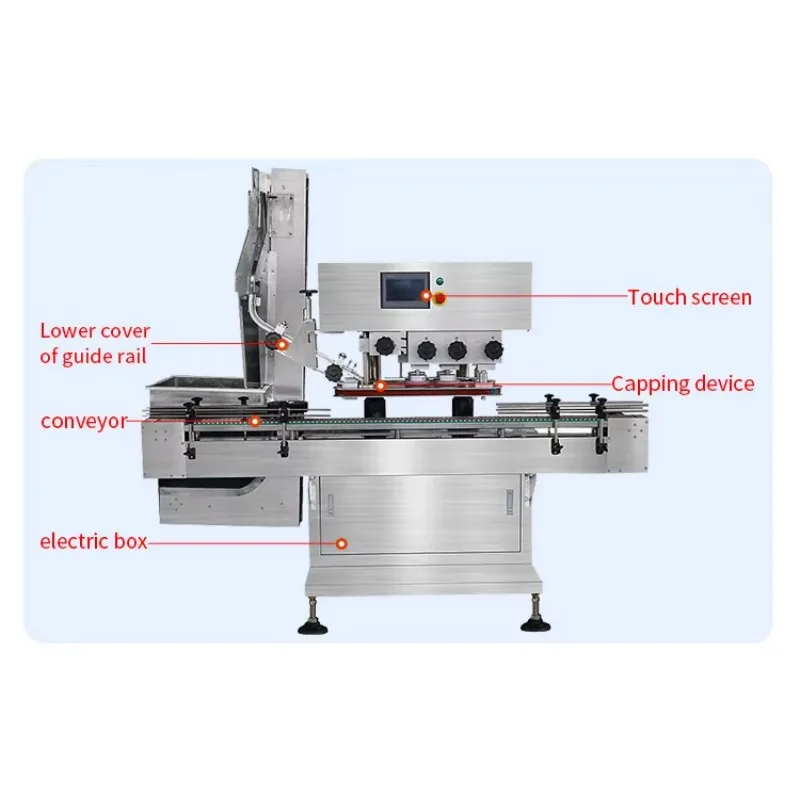 Precision Automatic Perfume Bottle Cap Sealing Machine Stable Capping Equipment For Fragrance Bottling