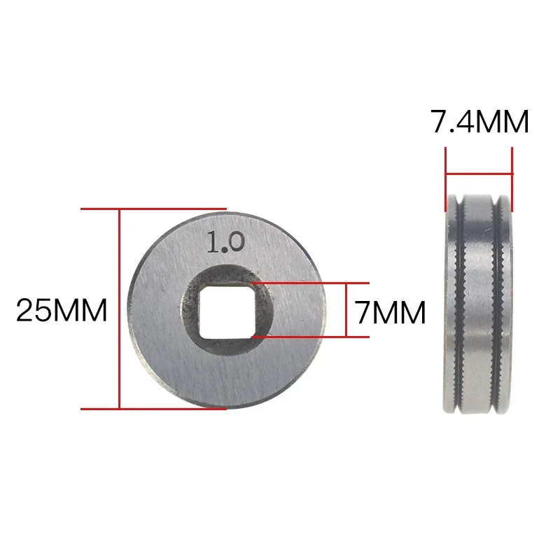 1pc Mig Welding Line Wire Feed Drive Roller Parts 0.6-0.8 Kunrle-Groove .023''-030'' Gas Shielded Welding Wire Feeder Accessory