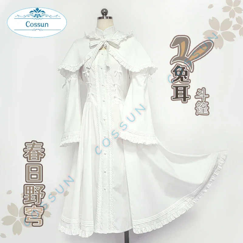 Kasugano Sora Cosplay Costume pour femme, Anime japonais, Yosuga No Sora Vêtements, Robe à manches longues, Lolita Lovely White Everak