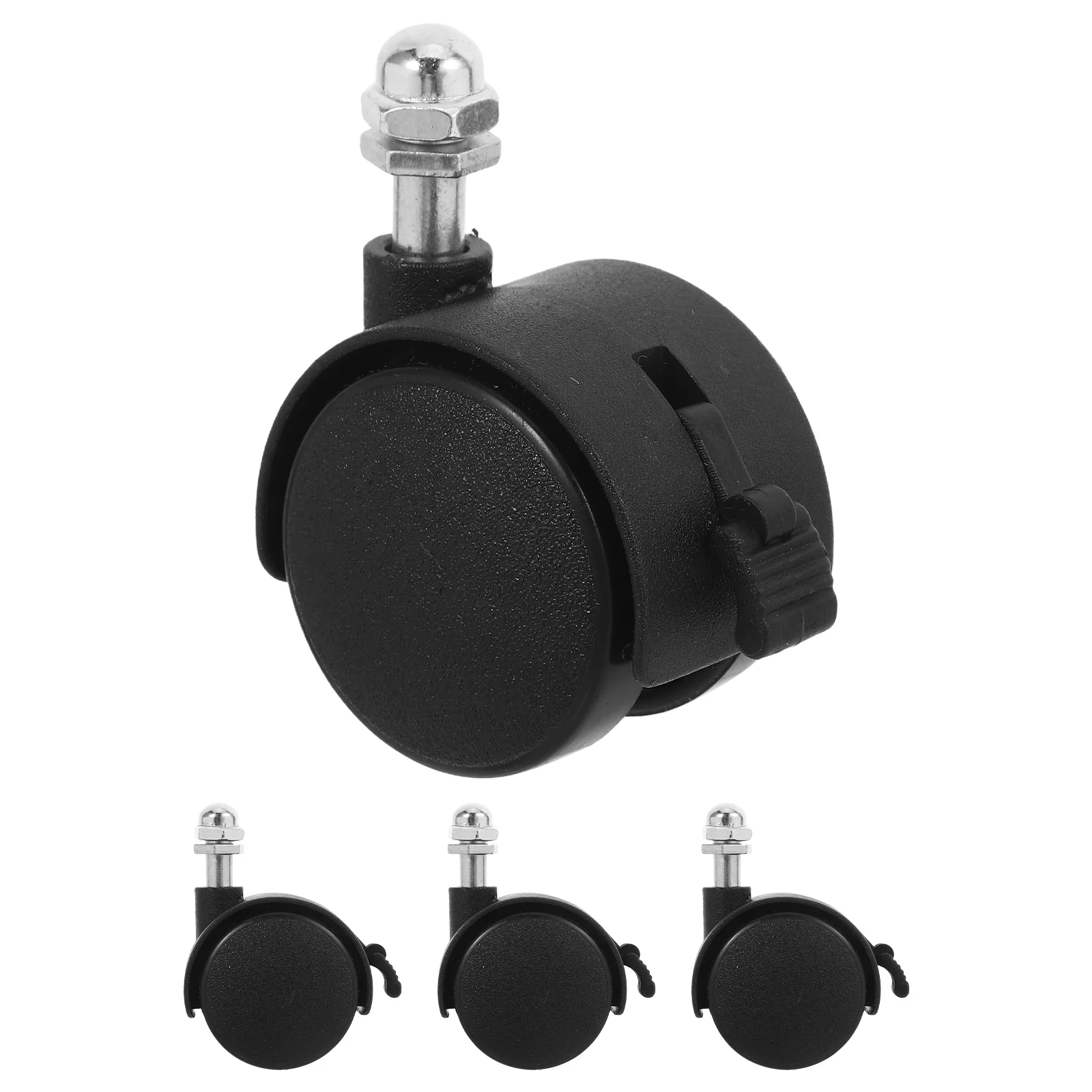 4 Pcs Electric Heater Casters 8MM Thread Swivel Wheels for Furniture Bath Seats Trolleys Oil Filled Radiator Replacement Caster