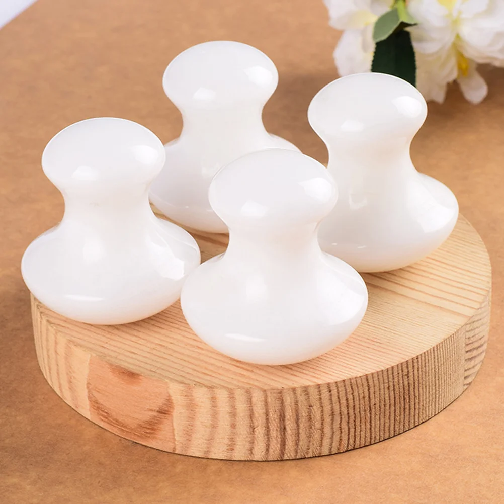 Massage Stone Puffiness Facial Skin Massager Care Tools Mushroom Guasha Jade Scraper Travel