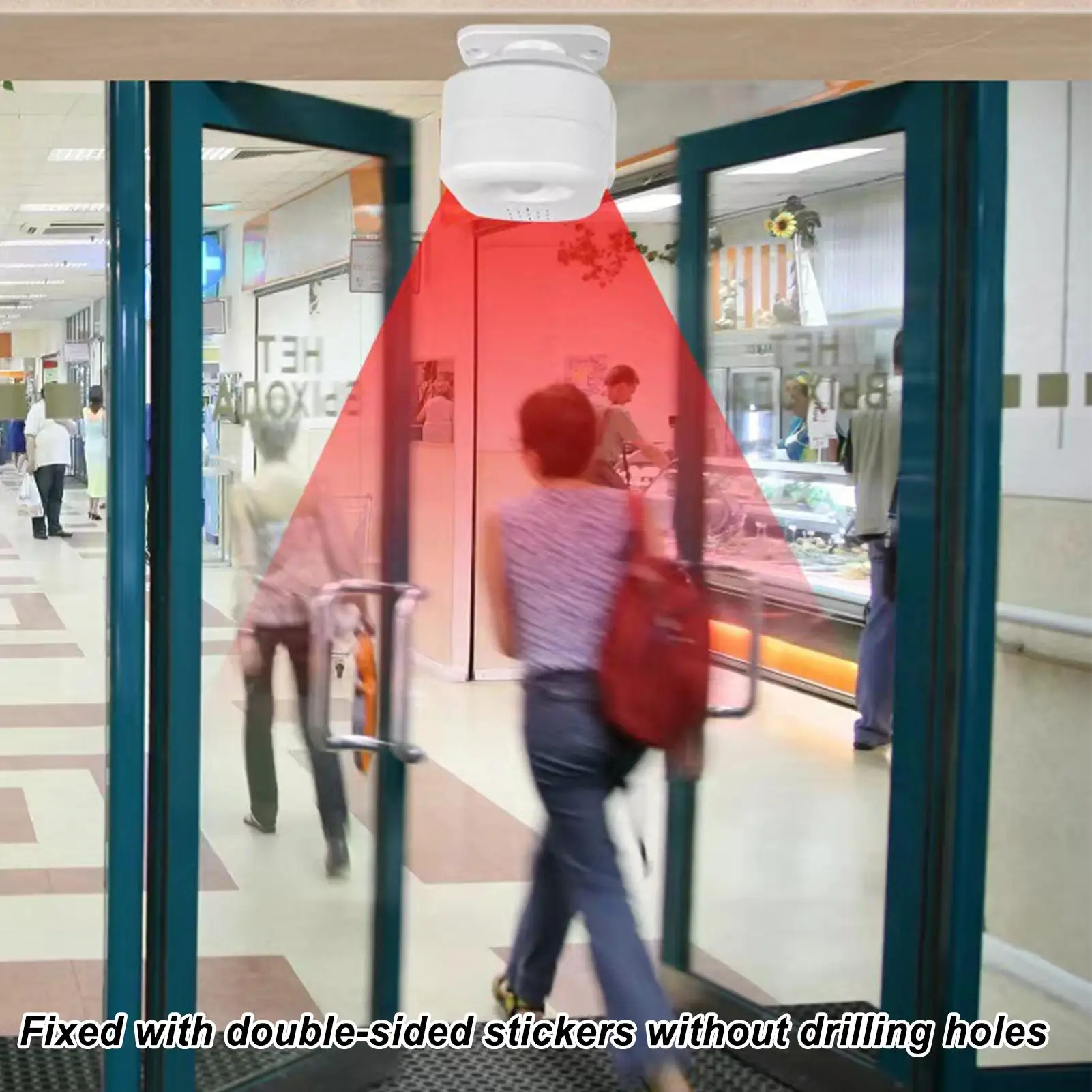 Motion Sensor Door Chime For Business Doorbell Motion Sensor USB Rechargeable Safe Entry Alert Chime Motion Sensor Bell