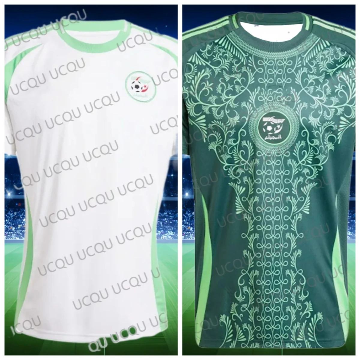 

2025 Summer Hot-selling Algeria Football Jersey Fans 3D Printed T-shirt Men's Outdoor Leisure Sports Breathable Quick-drying Top