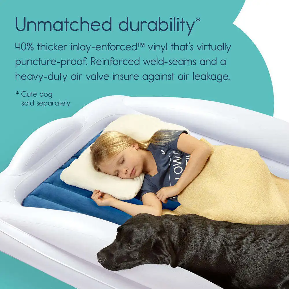 PVC inflatable bed Small household siesta guardrail bed Travel mattress Separate bed Convenient camping