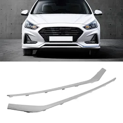 Left Right Front Bumper Lower Fog Trim Molding 86551‑E6700 Chrome Lower Trim Molding Step Pad For Hyundai Sonata 2018 2019