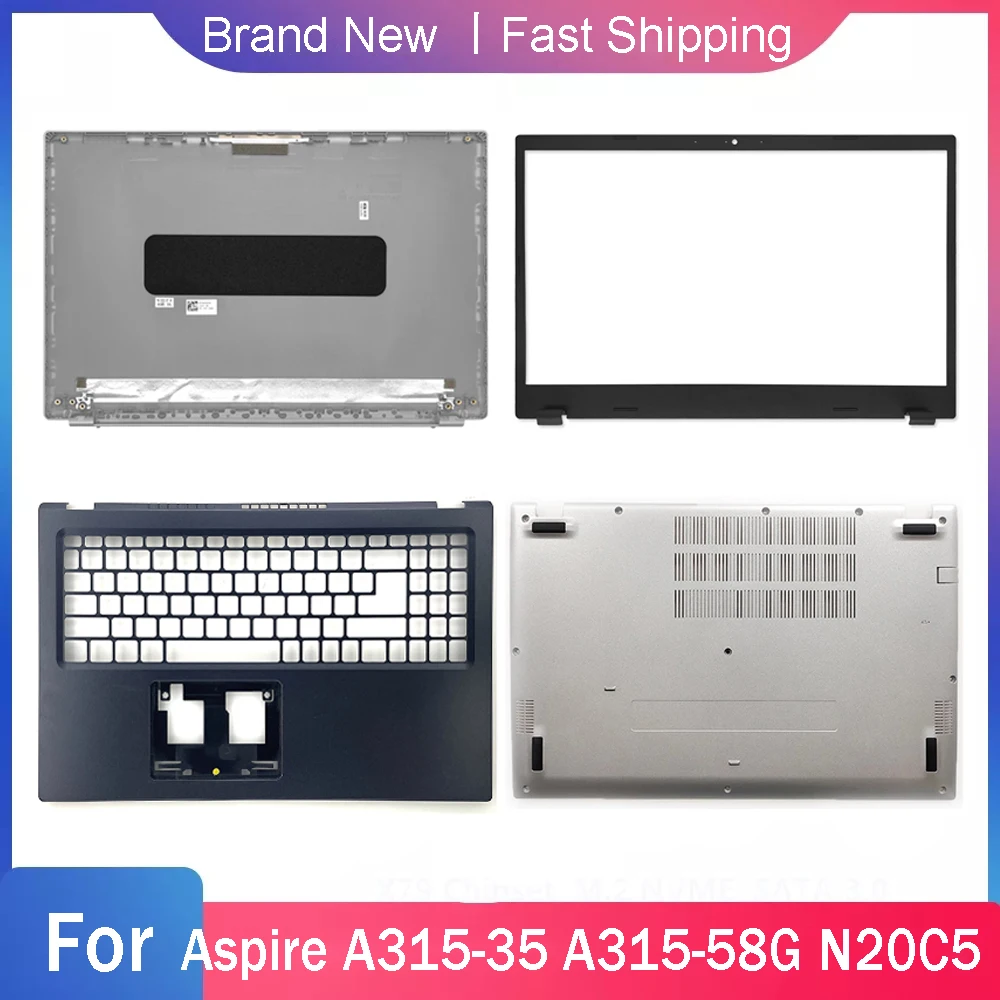 New Bottom Case For Acer A515-56G S50-53 N20C5 A315-58G A315-35 Laptop LCD Back Cover Front Bezel Palmrest Upper Plastic/Metal