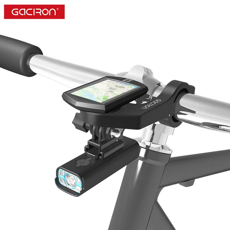 GACIRON Multifunctional Bicycle Computer Mount Fit for Gopro Camera & Gaciron Light Adjustable Headlight Holder Bike Accessories