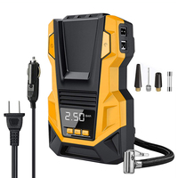 Car Tire Inflator Portable Air Compressor 150PSI Digital Air Pump AC220/110V DC12V With LED Light for Car Motorcycle Bicycle