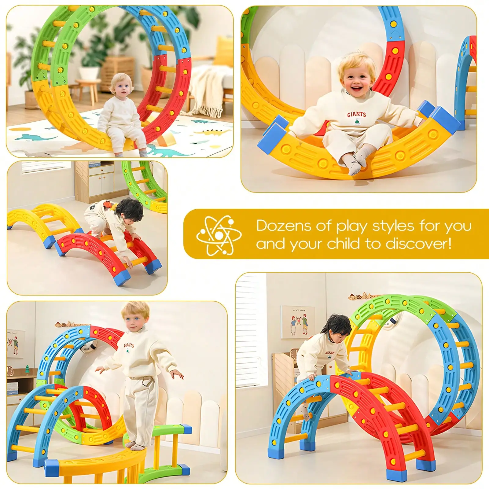 GCCSJ 2-in-1 접이식 유아용 클라이밍 장난감 - Home Gym For Toddlers 리뷰 및 가격