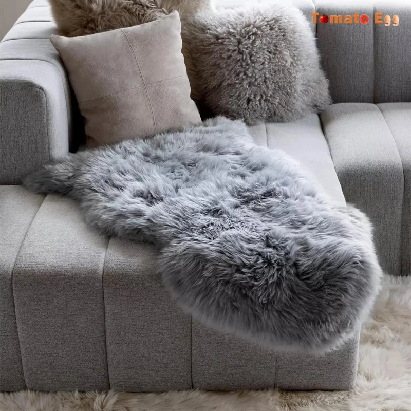 Faux Fur Rugs Fluffy Plush Carpet Bedroom Sofa Seat Cushions Machine Washable Home Bedside Rug Children's Room Home Decor