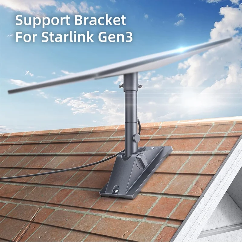 

For Starlink Gen 3 Wall Mount Kit for Starlink V3 Pipe Adapter And Installation Bracket, Roof Top Exterior Wall Mount