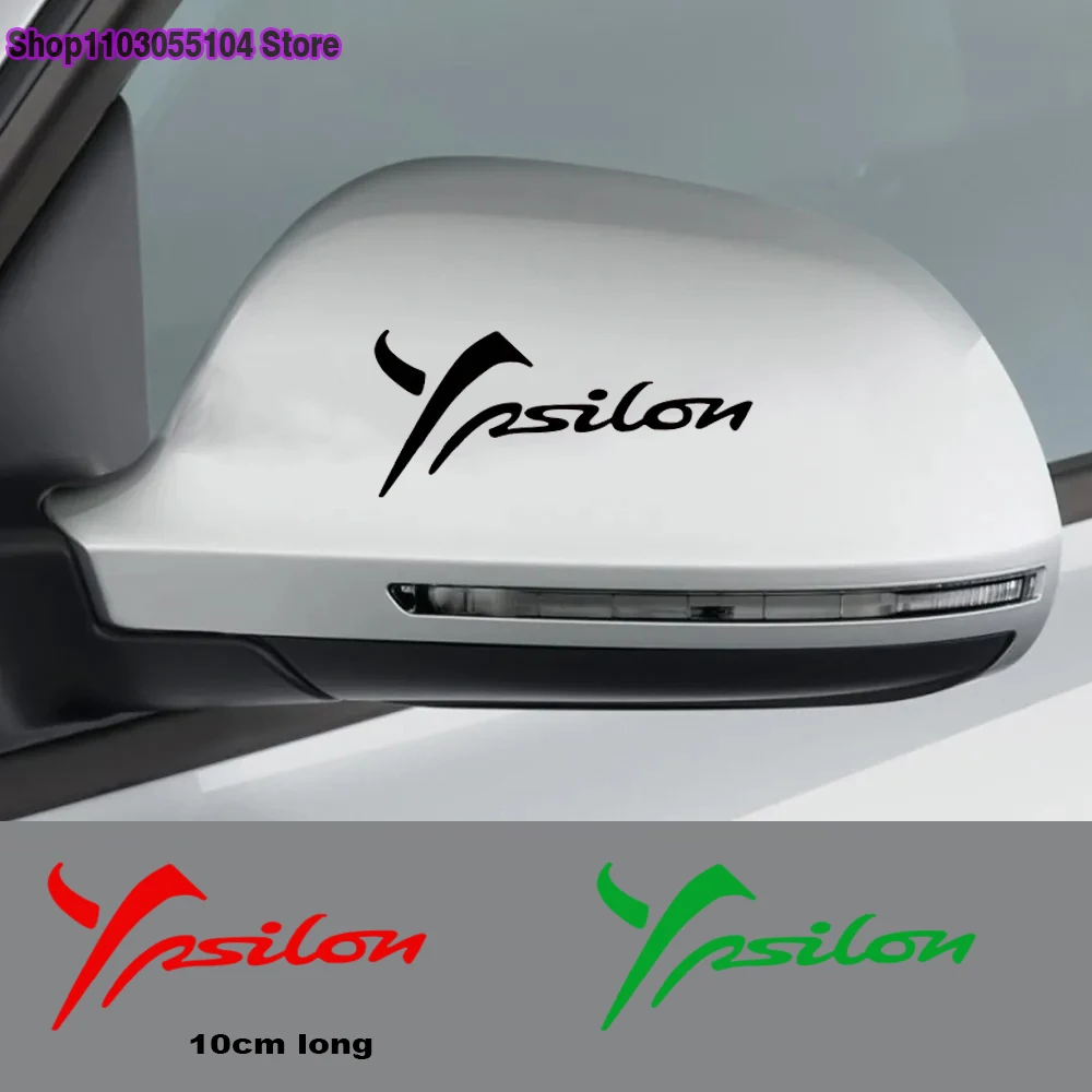 2pcs Car Rearview Mirror Sticker For Lancia Ypsilon Auto Accessories