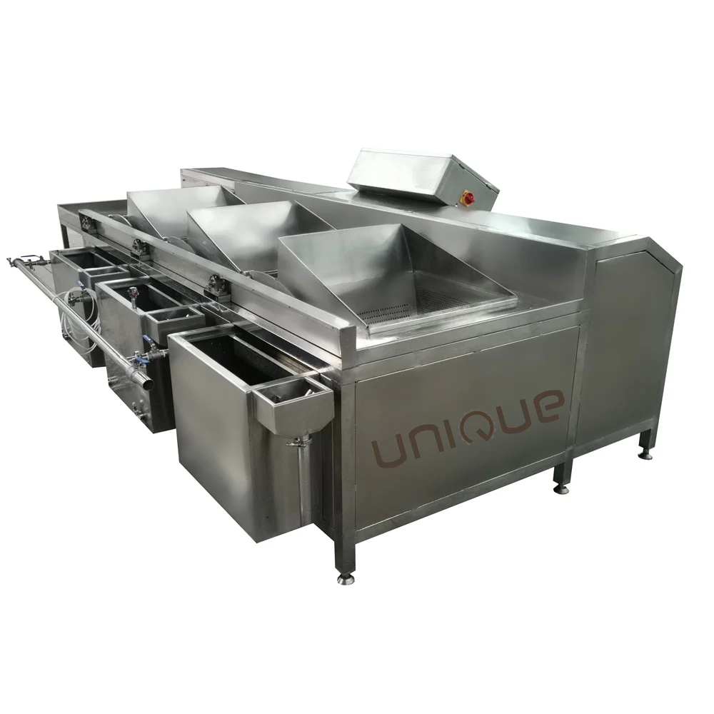 Máquina de lavado de remolacha en espiral para ensalada de lechuga y verduras de hoja