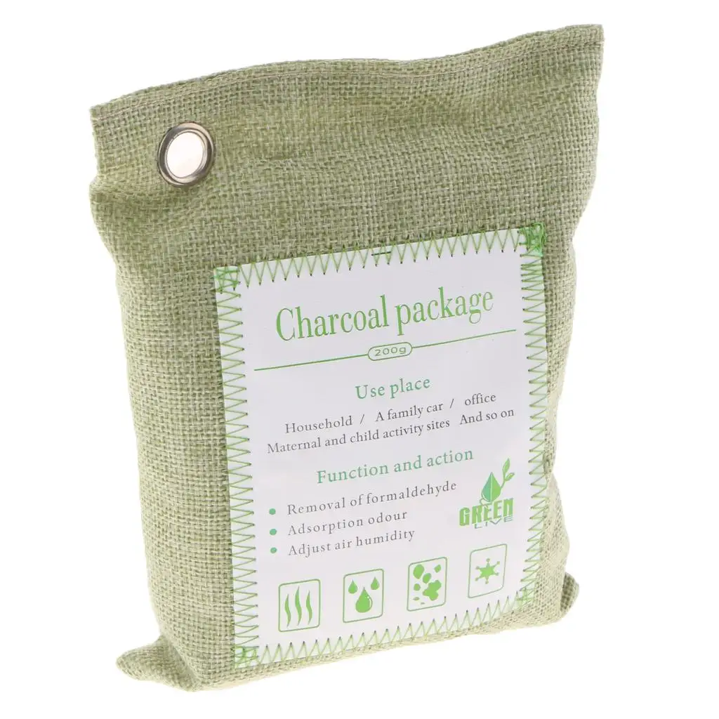 Bamboo Charcoal Air Freshener Bag Non Odor Eliminator Purifying Filter for Refrigerator Shoe Cabinet