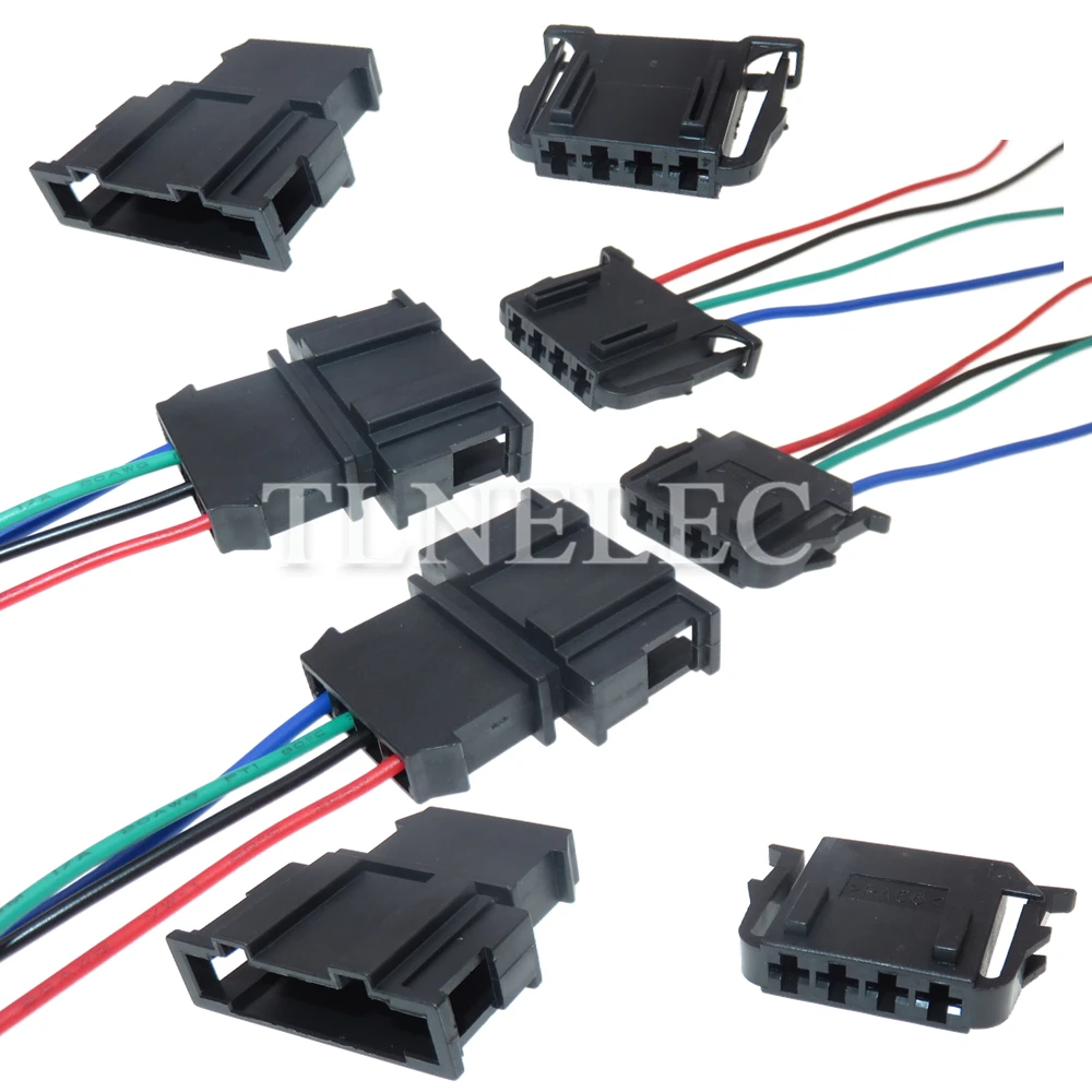 4 Pin Way Auto Brake Light Switch Connector with Wires Car Unsealed Socket For VW Audi 191972704 1-929591-1 4D0972704