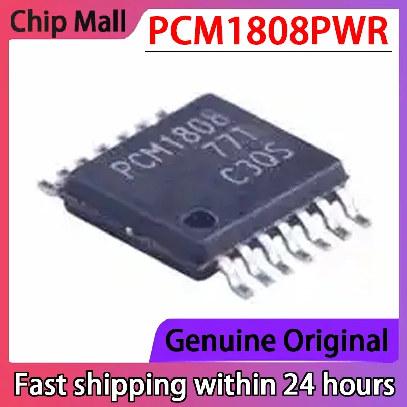 5PCS New PCM1808PWR PCM1808 Analog-to-digital Conversion Chip TSSOP-14  in Stock 