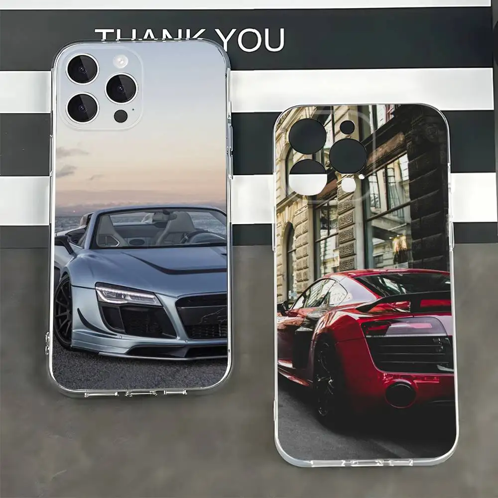 Car For R-S Sport Silicone Soft Cell Phone Cover, Fit for iPhone 7,8,11,12,13,14,15,16,17,Pro Max,Plus,X,XR,XS Max,SE,12 mini