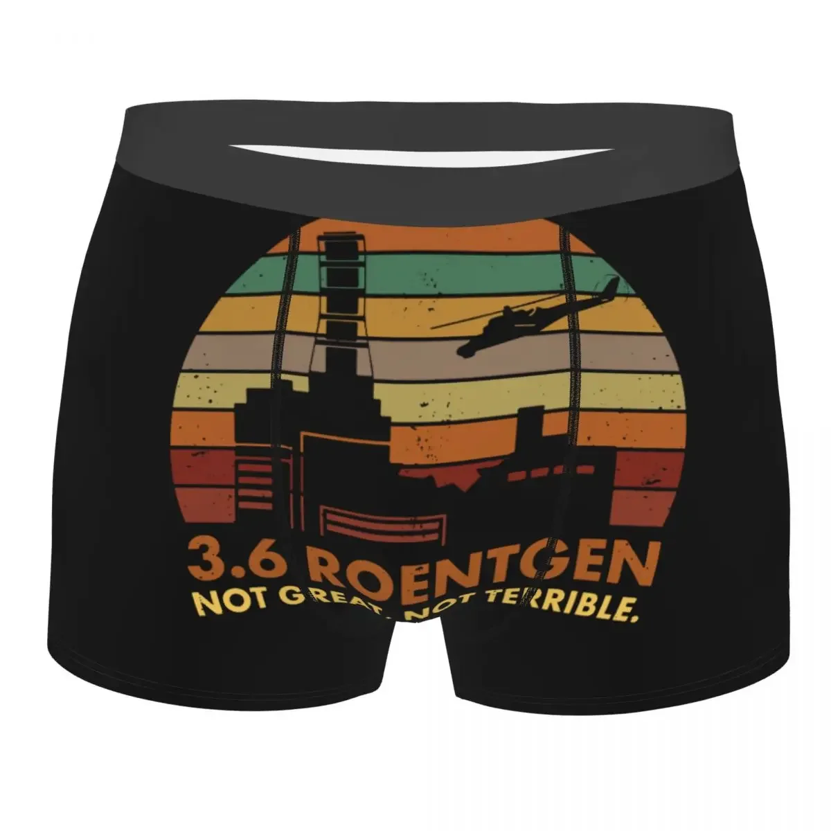 Men 3.6 Roentgen Not Great  Terrible  TV Show Nuclear Radiation Underwear Sexy Boxer Shorts Panties Homme Underpants