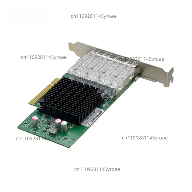 4‑Port 10G SFP Server Network Adapter,PCIe3.0 X8,4×10000Mbps High‑Speed Ethernet Card,Based on XL710‑BM1 Chip